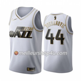 Maillot Basket Homme Utah Jazz Bojan Bogdanovic 44 2019-20 Nike Blanc Golden Edition Swingman